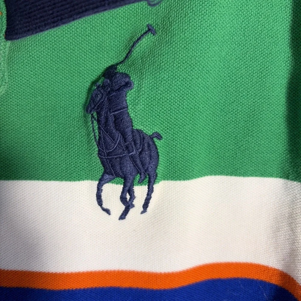Polo Ralph Lauren Teens Polo Shirt XL Preppy  Yacht Club Big Pony Striped